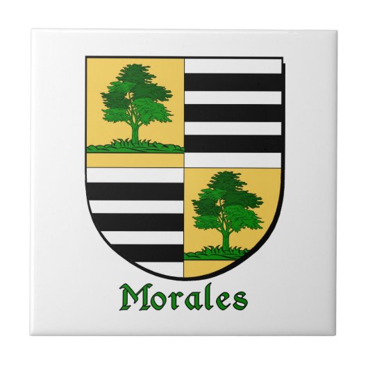 Morales Family Shield Fliese (Vorderseite)
