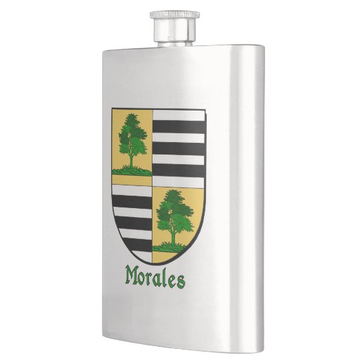 Morales Heraldic Shield Flachmann (Links)