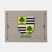 Morales Historischer Schild auf Kobblestone Fußmatte (Vorderseite)