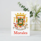 Morales Puerto Rico Shield Postkarte (Stehend Vorderseite)