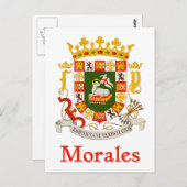 Morales Puerto Rico Shield Postkarte (Vorne/Hinten)
