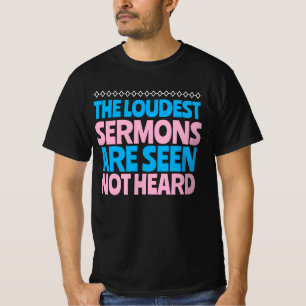 Morales Verhalten gegen Christliche Predigt T-Shirt