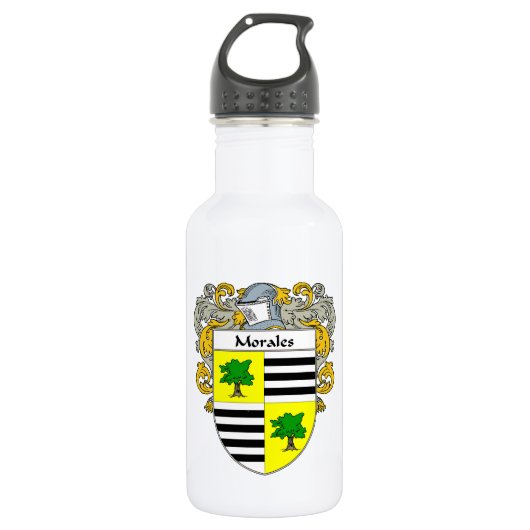 Morales-Wappen/Familienwappen Trinkflasche (Vorderseite)
