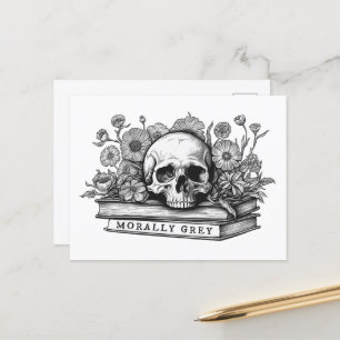 Moralgraue Romanzbücher Postkarte
