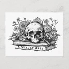 Moralgraue Romanzbücher Postkarte