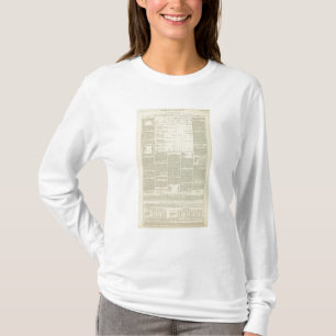 Moralisches und statistisches Diagramm der Kugel T-Shirt