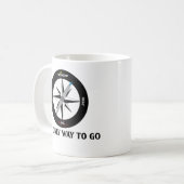 Moralkompass Kaffeetasse (Vorderseite Links)