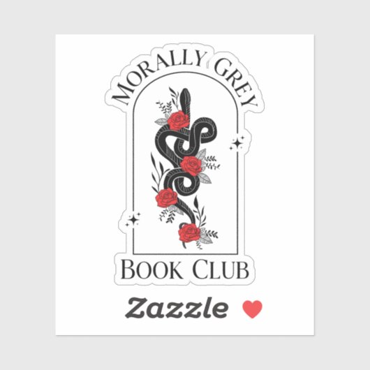 Morally Gray Book Club Aufkleber (Blatt)