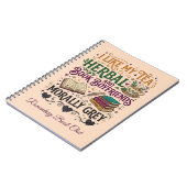 Morally Grey Book Boyfriend Herbal Tea Book Club Notizblock (Linke Seite)
