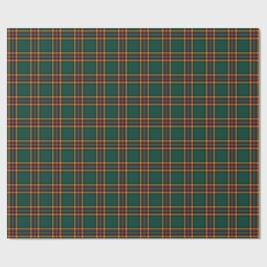 Moran Clan Tartan Irish Kariert Pattern Geschenkpapier (Flach)