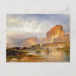 Moran Cliffs of Green River Painting Postkarte