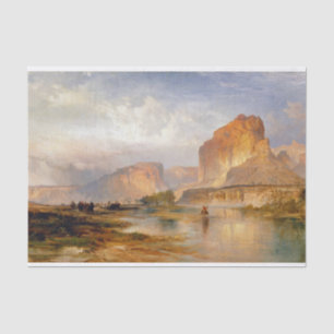 Moran Cliffs of Green River Painting Seidenpapier