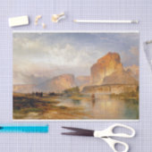 Moran Cliffs of Green River Painting Seidenpapier (Handwerk)