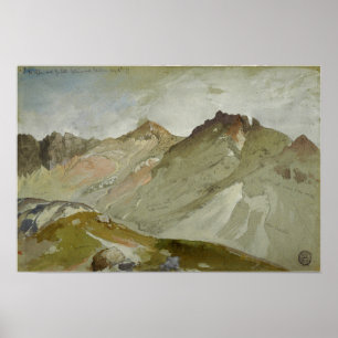 Moran - Das obere Ende von Little Cottonwood Canyo Poster
