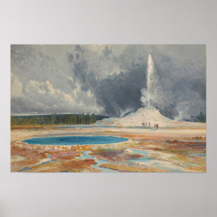Moran - Der Castle Geyser Upper Geyser Park Poster