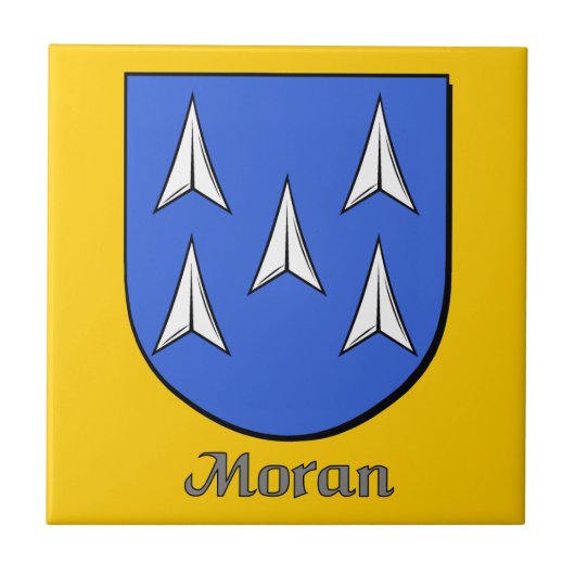 Moran Family Shield Fliese (Vorderseite)