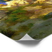 Moran - Grand Canyon mit Regenbogen Poster (Ecke)