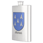 Moran Heraldic Shield Flachmann (Links)