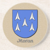 Moran Heraldic Shield Sandstein Untersetzer (Vorne)