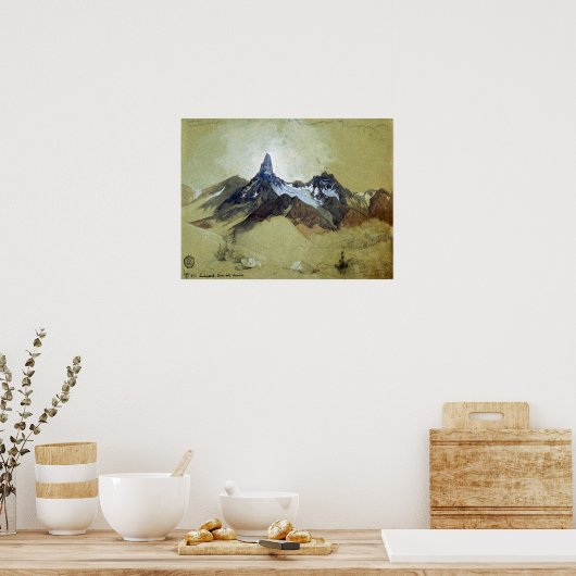 Moran - Index Peak Clark's Gabel Wyoming 1892 Poster (Küche)