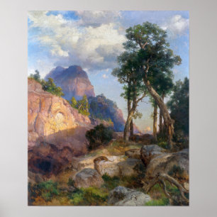 Moran - Löwe im Grand Canyon Poster