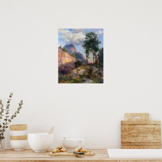 Moran - Löwe im Grand Canyon Poster (Küche)