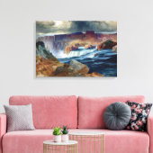 Moran Shoshone Falls Idaho Malerei Leinwanddruck (Insitu (Wohnzimmer))