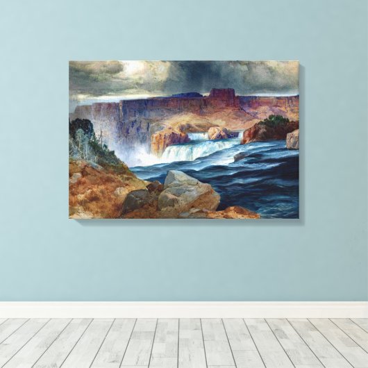 Moran Shoshone Falls Idaho Malerei Leinwanddruck (Insitu (Holzboden))