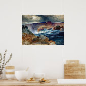 Moran Shoshone Falls Idaho Malerei Poster (Küche)