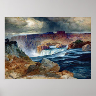 Moran Shoshone Falls Idaho Malerei Poster