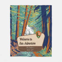 Moran State Park Familien-Camping-Abenteuer anpass Fleecedecke