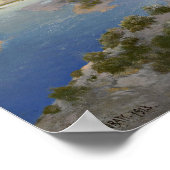 Moran - The Castle Rock Green River Wyoming Poster (Ecke)