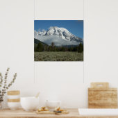 Moran und Wolken am Grand Teton Poster (Küche)