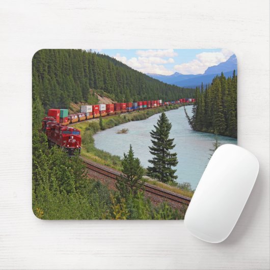 Morant's Curve Railway and Bow River Mouse Pad Mousepad (Mit Mouse)