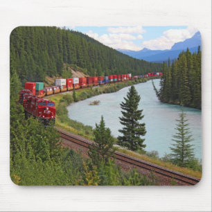 Morant's Curve Railway and Bow River Mouse Pad Mousepad
