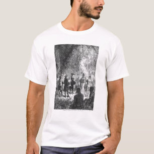 Moravian Missionare unter dem amerikanischen T-Shirt