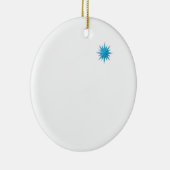 Moravian Star Line - Hellblau Keramik Ornament (Rechts)