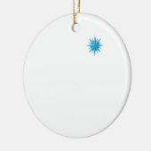 Moravian Star Line - Hellblau Keramik Ornament (Links)