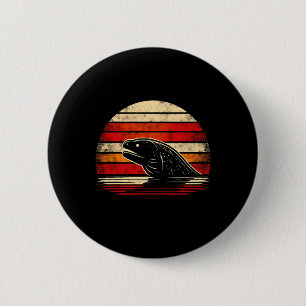 Moray Eel Sunset Retro Style Safari Vintager 70er Button