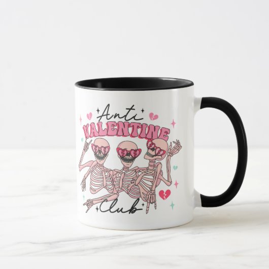 Morbid Anti Valentine's Day Club Tasse (Rechts)