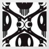 Morbid Faces Fensteraufkleber (Blatt)