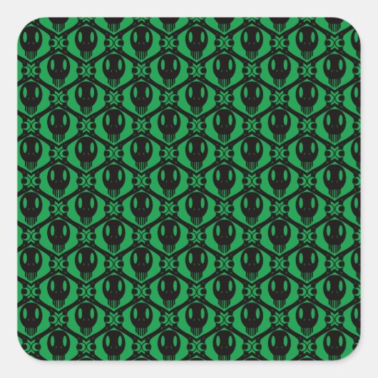 Morbid Faces Quadratischer Aufkleber (Vorderseite)