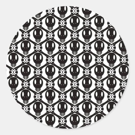 Morbid Faces Runder Aufkleber (Vorderseite)