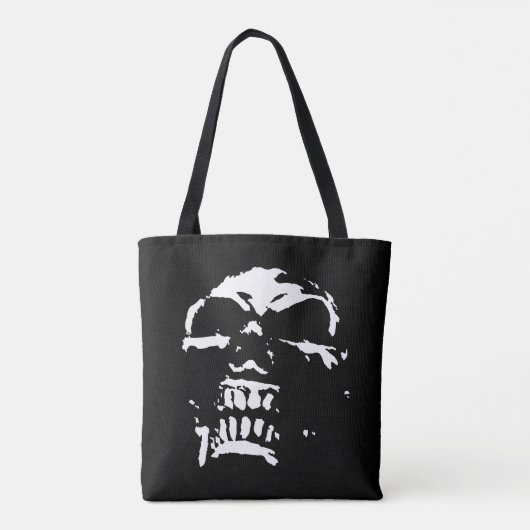 Morbid Skull Tote Bag Tasche (Rückseite)