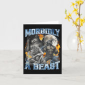 Morbidly A Funny Cringe Alpha Werewolf Wolf Meme Karte (Gelbe Blume)