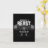 Morbily A Beast Funny Sarcastic Meme Karte (Gelbe Blume)