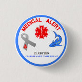 Morbus Charcot-Marie-Tooth-Knopf Button (Vorderseite)