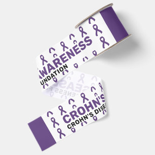 Morbus Crohn-Bewusstseins-Musterband Ripsband