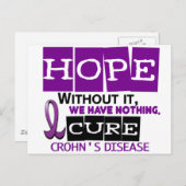 Morbus Crohn HOPE 2 Postkarte (Vorne/Hinten)