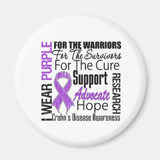 Morbus Crohn I trage Lila Ribbon Magnet